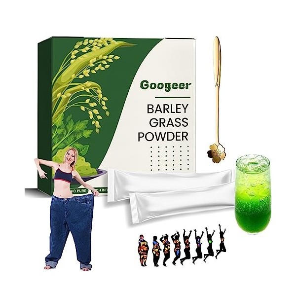 Naveta Barley Grass Powder 100% Pure & Organic, Naveta Pure Organic Barley Grass Powder, Weight Loss Powder for Women Men 3 