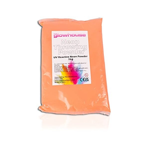 The Glowhouse Holi Poudre UV néon 1 kg Bleu