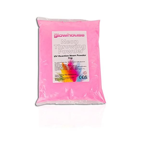 The Glowhouse Holi Poudre UV néon 1 kg Bleu