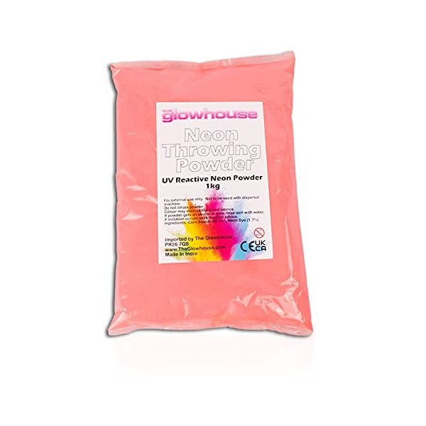 The Glowhouse Holi Poudre UV néon 1 kg Bleu