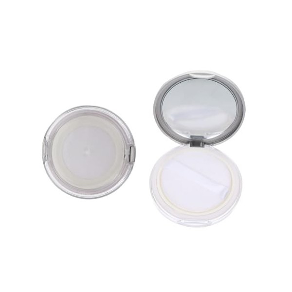 Housoutil 6 Pièces Poudrier organisateur de maquillage rond contenant de poudre de maquillage étui à poudre libre en plastiqu