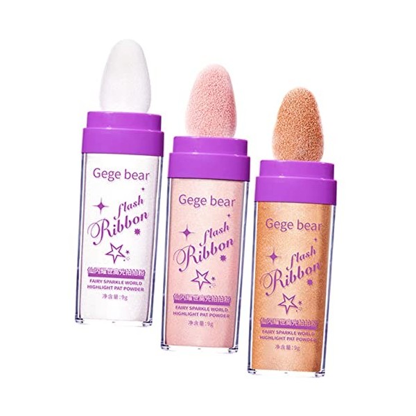 Beaupretty 6 Pièces Mettre En Évidence La Poudre De Pat Maquillage Surligneur Briller Poudre De Surbrillance Féerique Poudre 