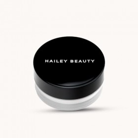 Poudre Libre Matifiante Hailey Beauty Longue Tenue avec Éponge et Miroir Intégré - Fini Satiné et Soyeux