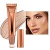 Liquid Highlighter,Highlighter Maquillage Stick Waterproof Cream Contour Stick Body Brighten Long Lasting Smooth Liquid Bronz