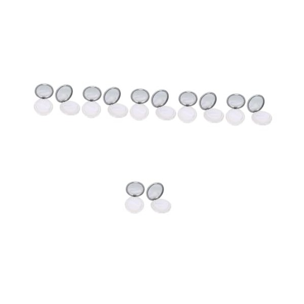 FOMIYES 10 Pièces Poudrier étui à poudre de fond de teint support de poudre libre rond récipient à poudre libre poudrière vid