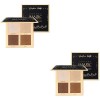 minkissy Lot de 2 pinceaux de maquillage pour contouring, poudre bronzante pour illuminer les vermicelles