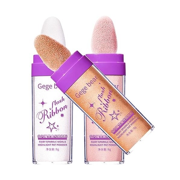 FRCOLOR 9 Pièces Mettre En Évidence La Poudre De Pat Paillettes Pour De Poudre Surligneur Maquillage En Poudre Scintillante B
