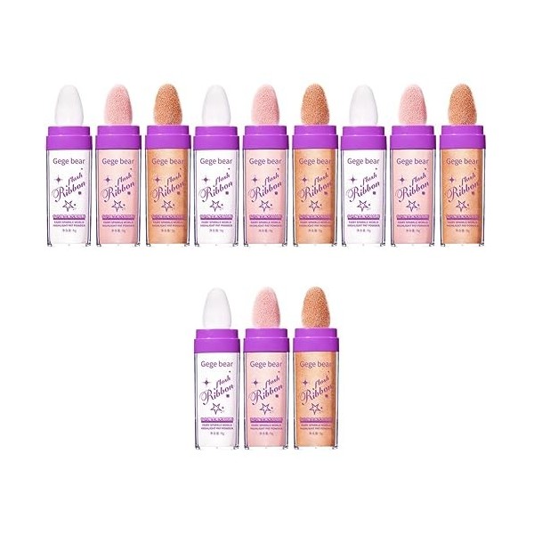 FRCOLOR 9 Pièces Mettre En Évidence La Poudre De Pat Paillettes Pour De Poudre Surligneur Maquillage En Poudre Scintillante B
