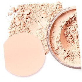 15 Ensembles Boîte à Poudre Avec Houppette Éponge Fans Féminines Cosmétique Coton Voyage