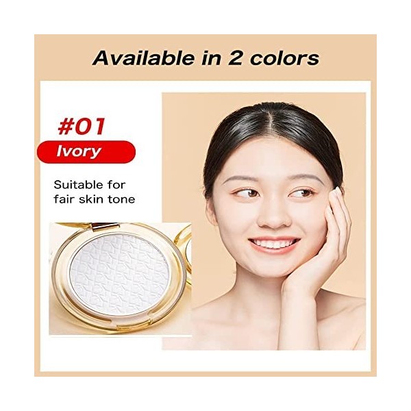 Golden Diamond Face Powder, Golden Face Powder, Golden Diamond Makeup Powder, Waterproof Oil Control Lightweight Concealer Po