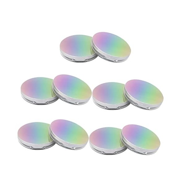 FOMIYES 10 Pièces Poudrier Étui Compact à Poudre Cas De Poudre De Maquillage Contenant De Houppette Pour Le Corps Étui Compac