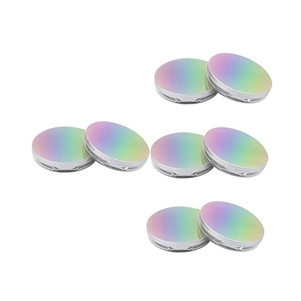 FOMIYES 10 Pièces Poudrier Étui Compact à Poudre Cas De Poudre De Maquillage Contenant De Houppette Pour Le Corps Étui Compac