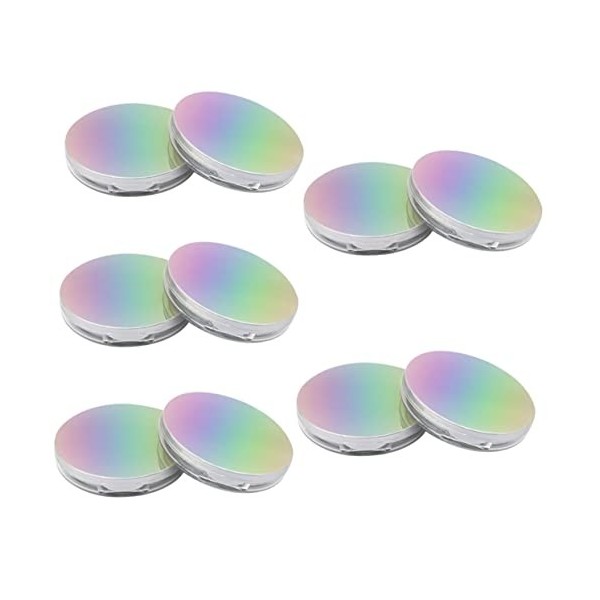 Beavorty 10 Pièces Poudrier Compact De Maquillage Vide Poudre De Maquillage Étui Compact à Poudre Étui à Poudre Vide Contenan