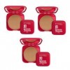 3 x Rimmel London Lasting Finish Buildable Coverage Powder Foundation 10g - 008 Soft Beige