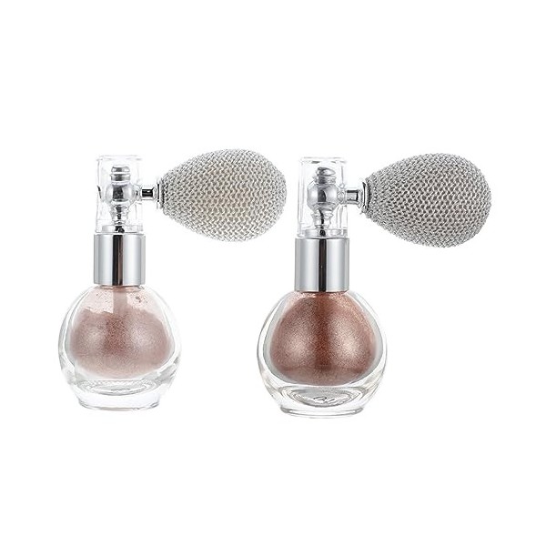 minkissy Spray Pailleté 6 Pièces Pulvérisation De Paillettes Corps Chatoyant Poudre Éclaircissante Pour Le Corps Pulvérisatio