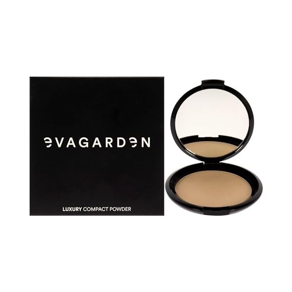 Evagarden Luxury Compact Powder - 884 Soft Pink for Women 0.35 oz Powder