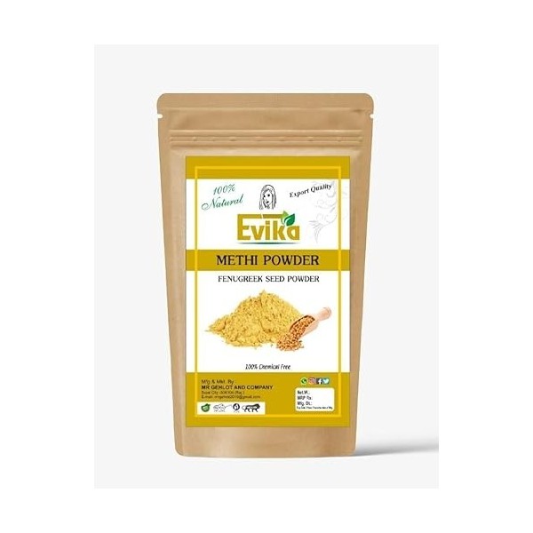 PUB Evika Methi Poudre de graines de fenugreak 100 % poudre pure 100 g