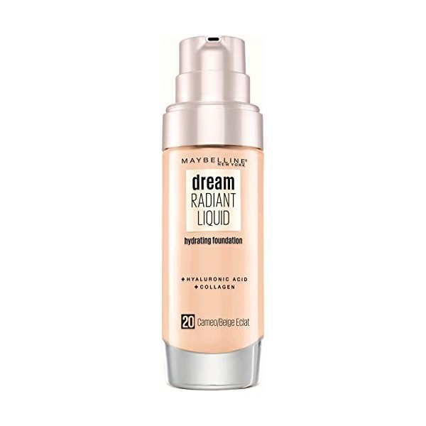 Maybelline New York - Fond de Teint Fluide Perfecteur de Teint - FPS13 - Dream Satin Liquid - Beige Éclat 20 - 30 ml