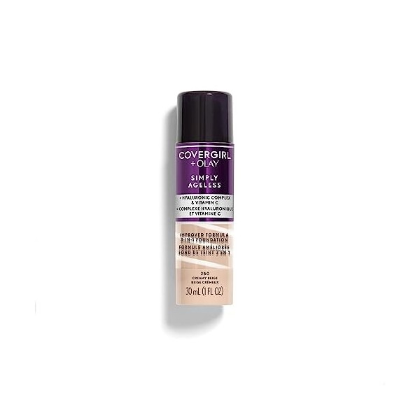 COVERGIRL - Smiply Ageless 3-in-1 Liquid Foundation Creamy Beige 250-1 fl. oz. 30 ml 