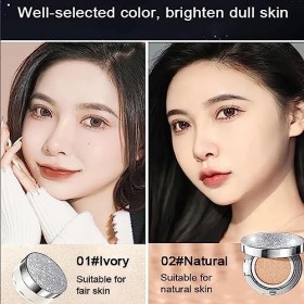 Fond de teint coréen, 1 + 2 BB crème à coussin dair, crème CC coréenne, fond de teint hydratant pour un maquillage impeccabl