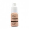 Phoera Fond de teint Full Coverage - Doux et mat - Oil Control - 30 ml - Crème lisse et longue durée - 24HR 103 Warm Peach 