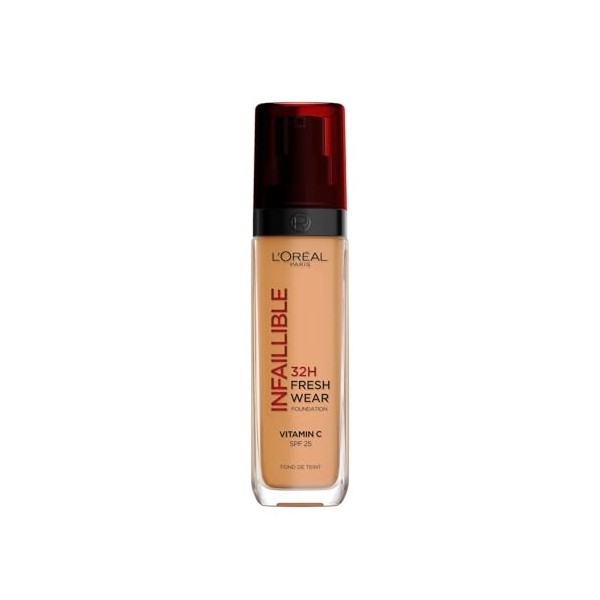 LOréal Paris - Fond de Teint Fluide Infaillible 32h Fresh Wear - Tous Types de Peau - Teinte : Warm 310 - 30 ml