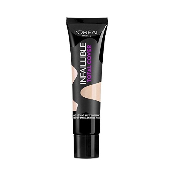 LOréal Paris - Infaillible Fond de Teint Fluide Total Cover 22 - Beige Eclat 35ml