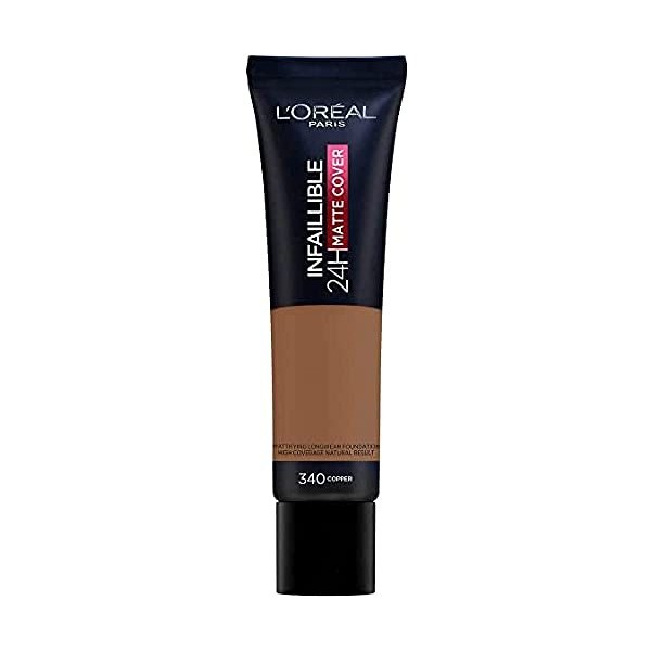 3 x New LOreal Infallible 24H Matte Cover Foundation 30ml - 340 Copper