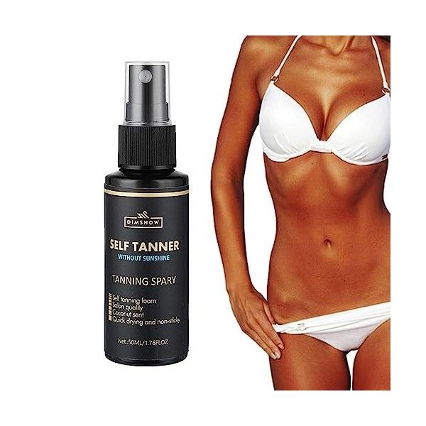 Huile de bronzage - Huile de brume bronzante pour le visage | Portable Face Tan Spray Face Tanner Mist, Autobronzant Face Mis