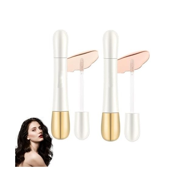 2 In 1 - Foundation + Anti-Wrinkle Concealer,2 In 1 Foundation Anti-Wrinkle Concealer,Foundation Stick With Built-in Brush, H