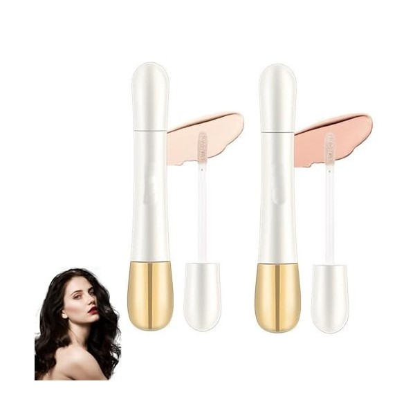 2 In 1 - Foundation + Anti-Wrinkle Concealer,2 In 1 Foundation Anti-Wrinkle Concealer,Foundation Stick With Built-in Brush, H