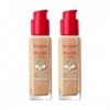 2 x Bourjois Healthy Mix Clean and Vegan Foundation 30ml - 54N Beige