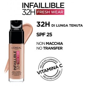 LOréal Paris INFAILLIBLE Fond de teint longue tenue 32h 30 Perle Rose