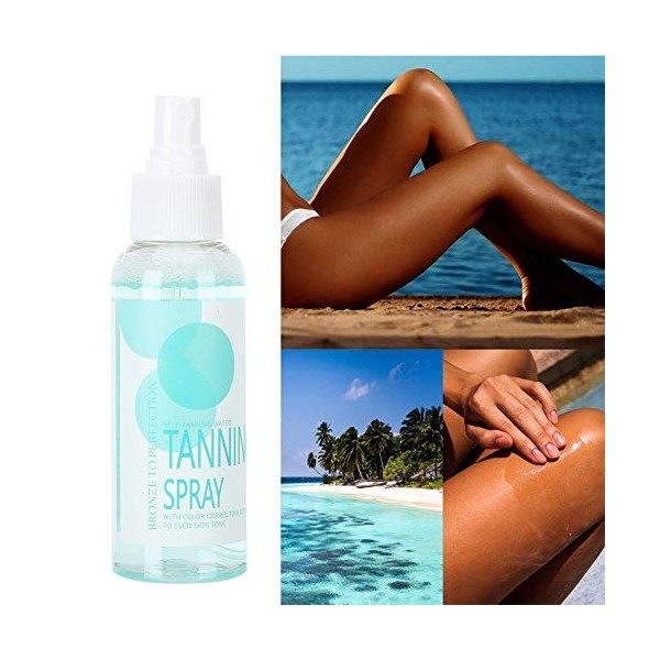 Spray autobronzant, Spray solaire instantané Natural Glow, Brume autobronzante en bronze, 100ML, Spray Tan