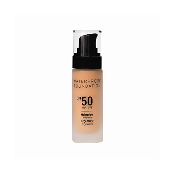 Vanessium Fond de teint imperméable SPF50 | Haute protection solaire | Formule anti-âge | Vitamine E et F | Oméga 3 et Oméga 