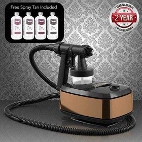 Aura Allure Professionnel Spray Tan Machine avec Omg Spray Bronzage Solutions 4 X 250ml 