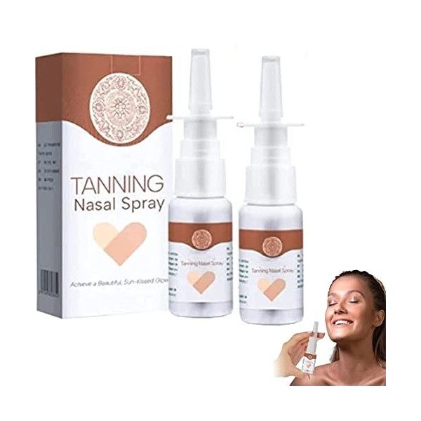 1/2/3PCS Spray nasal bronzant BronzeMist, spray sec bronzant profond, brume bronzante autobronzante, brume faciale autobronza