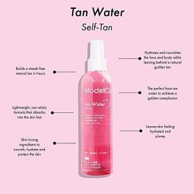 ModelCo Spray Autobronzant à lEau de Bronzage pour Femme pour Visage/Corps Moyen 6,76 oz/200 ml 1 Unité