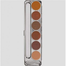 Kryolan - Dermacolor Camouflage Cream Palette - 6 Colors - Model D