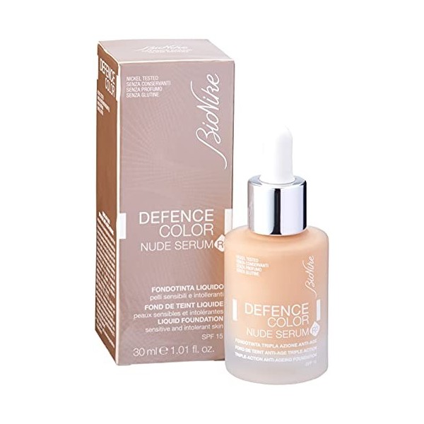 BioNike Couleur Défense Fondation liquide SPF15 Anti-âge 30ml Couleur 601 Amande