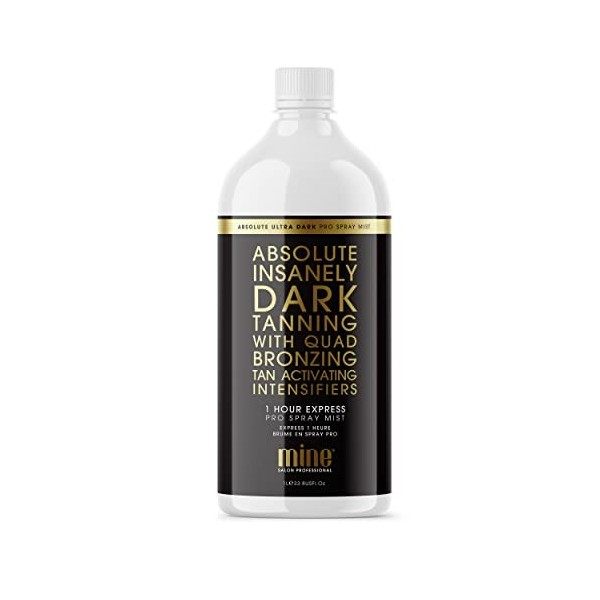 MineTan Absolute Darkest Premium Solution de bronzage en spray