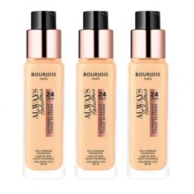 3 x Bourjois Always Fabulous 24hr Extreme Resist Foundation - 120 Light Ivory