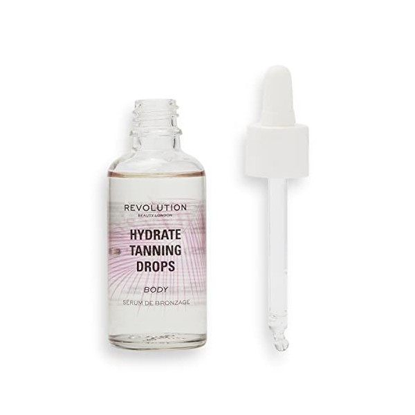 Makeup Revolution, Buildable Body Tanning Drops, gouttes pour Le Bronzage Du Corps, Autobronzant, 50ml