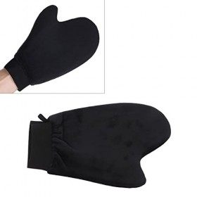 1pc Gants Autobronzants, Applicateur de Gant de Bronzage Double Face, Poignet élastique Noir Applicateur de Gant Autobronzant