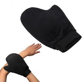 1pc Gants Autobronzants, Applicateur de Gant de Bronzage Double Face, Poignet élastique Noir Applicateur de Gant Autobronzant