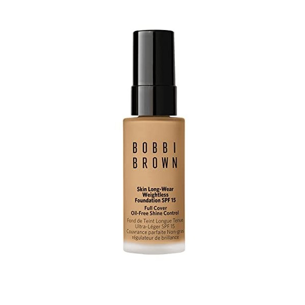 BOBBI BROWN, Mini Skin Long-Wear Weightless Foundation Fond de teint – Beige chaud, 13 ml.