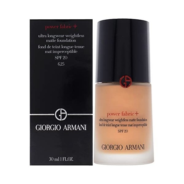 Giorgio Armani Power Fabric Plus Longwear Weightless Matte Foundation SPF 20-6.25 For Women 1 oz Foundation