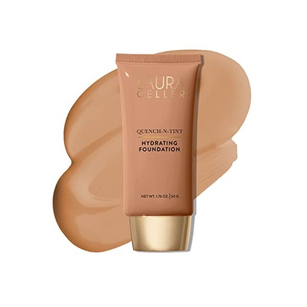 LAURA GELLER NEW YORK Quench-N-Tint Fondation Hydratante, 1,7 Fl Oz, Lumière moyenne Moyen léger 1,7 Fluid Ounce Fond de Teint