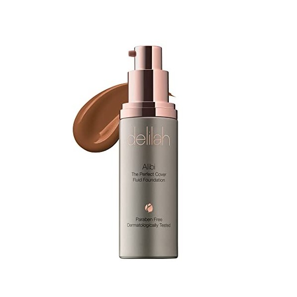 delilah Alibi The Perfect Cover Fluid Foundation - Umber For Women 1.01 oz Foundation