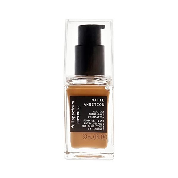 CoverGirl Full Spectrum Matte Ambition All Day Liquid Foundation - 1 Deep Golden For Women 1 oz Foundation